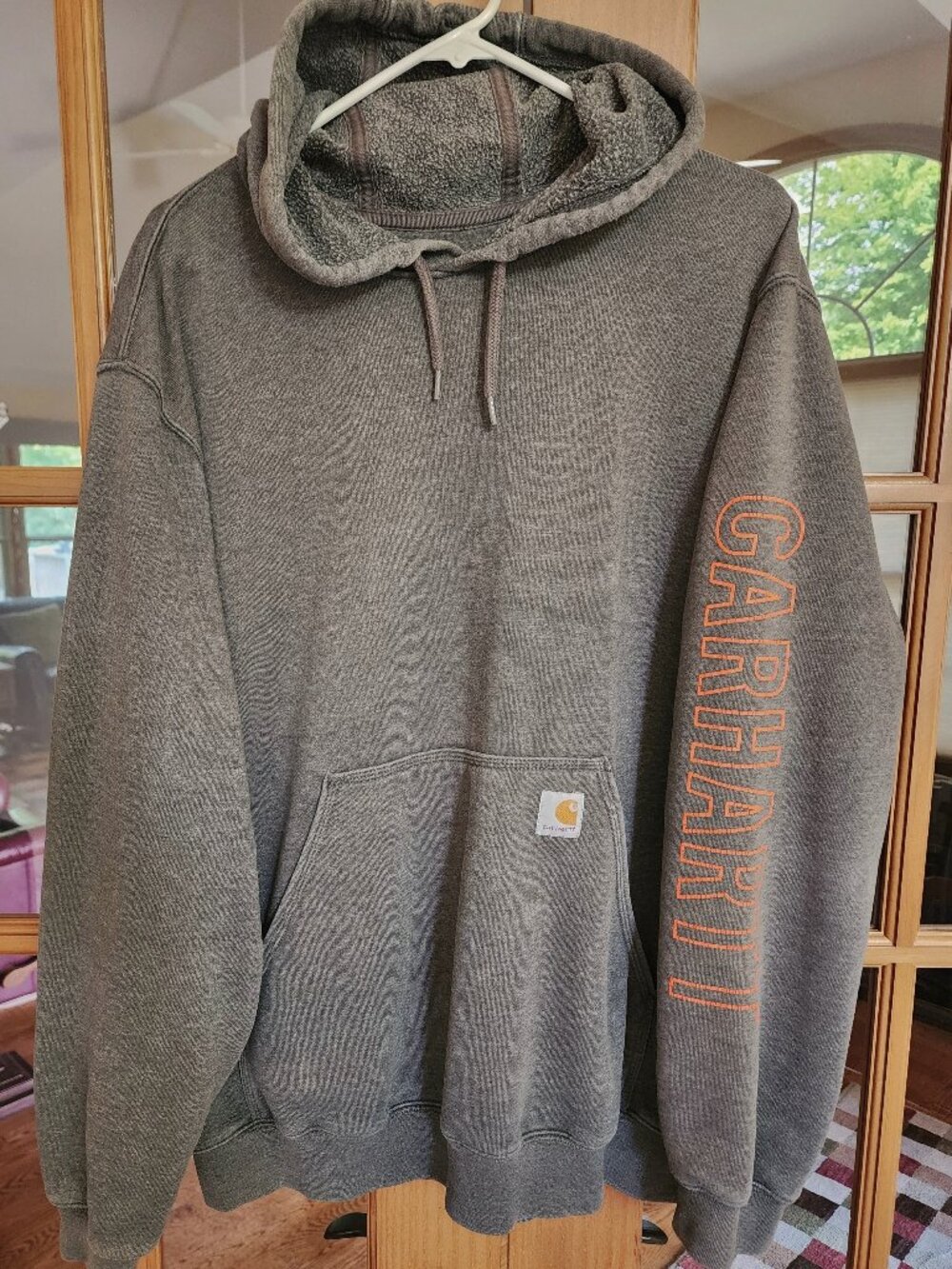 Carhartt Men's Logo Sleeve Original Fit Pullover Hoodie Size Large